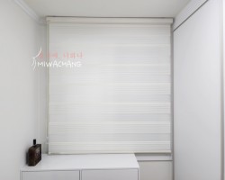 아파트 작은방 아이보리 세븐라인 콤비블라인드 시공