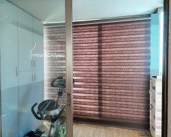 아파트 거실베란다 초코 콤비블라인드 시공