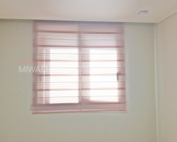 아파트 작은방 핑크 세븐라인 콤비블라인드 시공