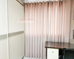 아파트 작은방 핑크 무지커튼 시공