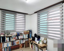 주택 작은방 그레이 콤비블라인드 시공