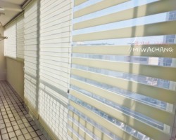 아파트 베란다 아이보리 콤비블라인드 시공