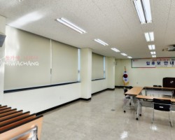 관공서 아이보리 암막롤스크린 시공