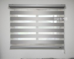 주택 작은방 그레이 암막콤비블라인드 시공
