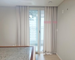 풍림아이원 안방 내추럴크림베이지 커튼 시공