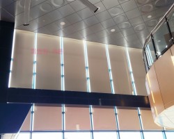 관공서 아이보리 암막롤스크린 시공