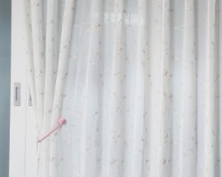 아파트 안방 자수커튼 시공