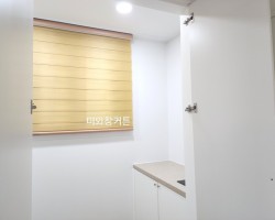 아파트 보조주방 머스타드옐로우 콤비블라인드 시공