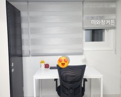 아파트 작은방 펄라이트그레이 콤비블라인드 시공