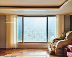 아이보리 무지커튼