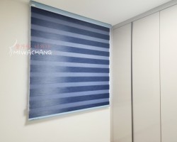 다크블루 암막콤비 블라인드([창가에, 너와나] 시그니처 제품)