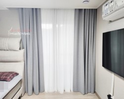 라이트그레이 암막 커튼(피톤치드)