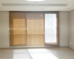 라이트브라운 우드블라인드