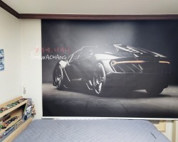 자동차 그림 실사롤스크린(암막)