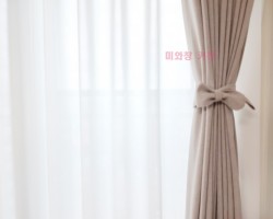 베이지 무지커튼