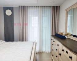 화이트스팡클 린넨룩 속커튼