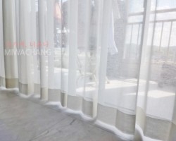 라이트아이보리 솜사탕 쉬폰커튼