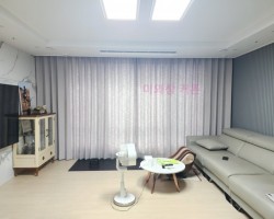 딥베이지 무지 커튼