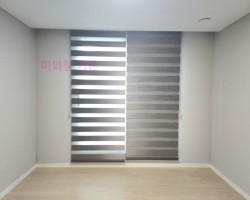 브라운 암막 콤비블라인드